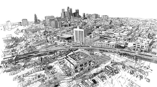 Лос Анджелес рисунок