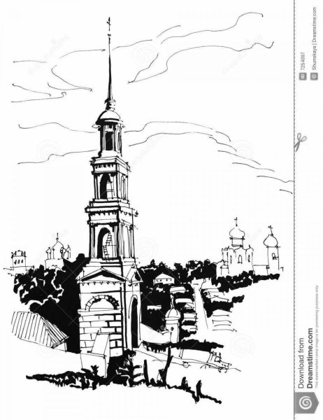 Колокольня векторное изображение
