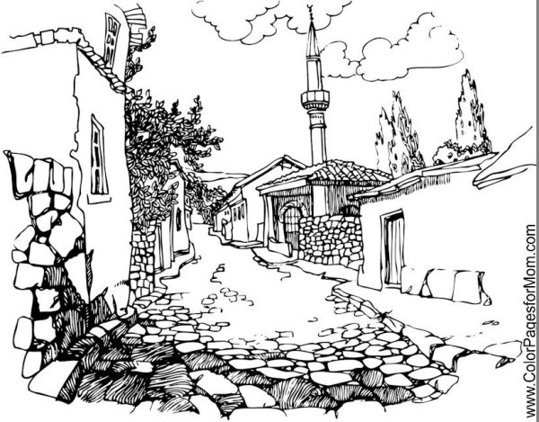 Ханский дворец черно белый