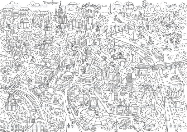 Большая раскраска