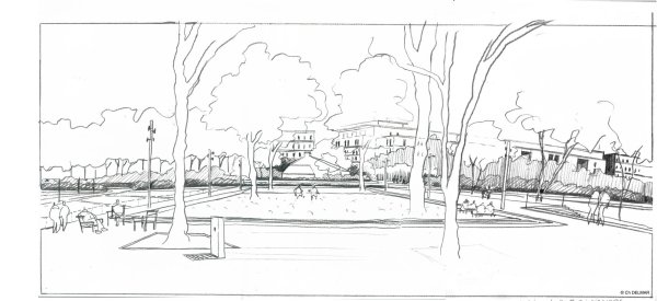 Парк раскраска для детей