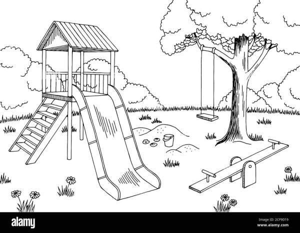 Детская площадка для раскрашивания