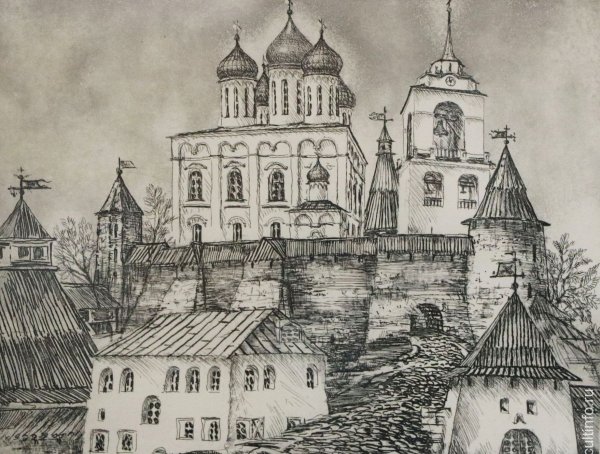 Троицкий собор 17 века Псков