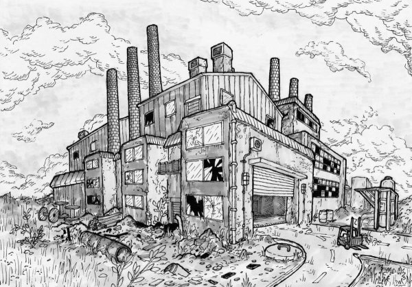 Завод карандашом