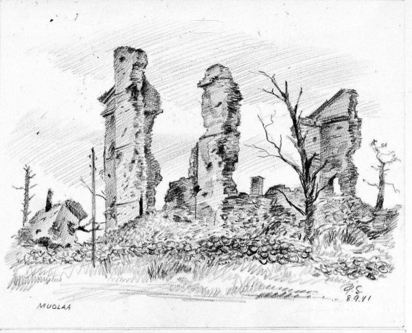 Разрушенный город Графика