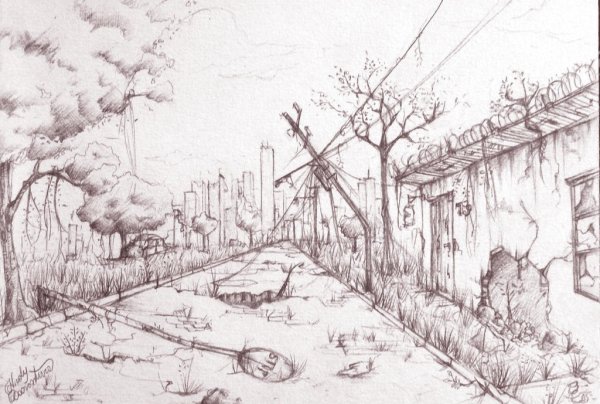 Постапокалипсис карандашом
