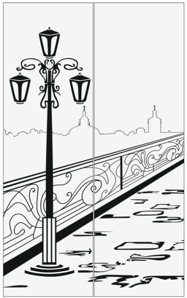 Раскраска фонарь уличный для детей