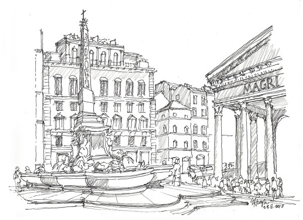Скетчинг Рим