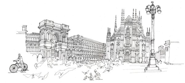 Италия карандашом