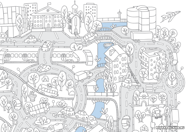 Раскраска "город"