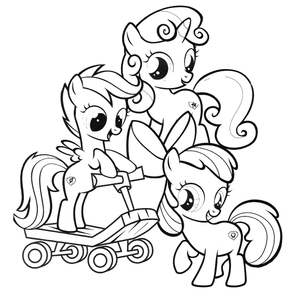 Раскраски my little Pony Эппл Блум