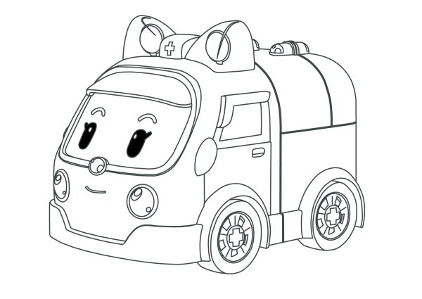 Раскраска Поли Эмбер