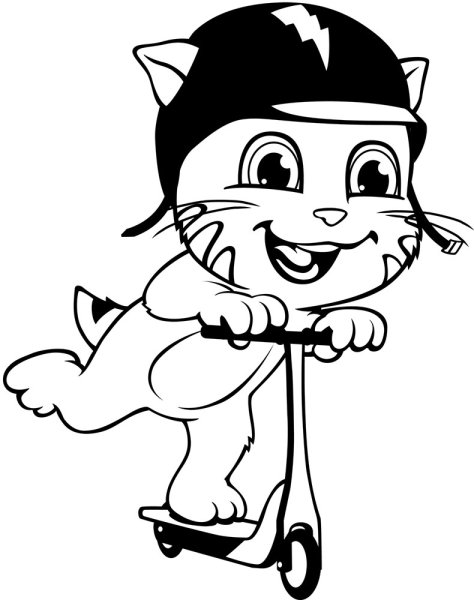 Раскраска том Джинджер и Анжела