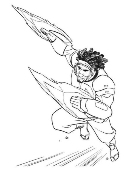 Раскраски город героев васаби