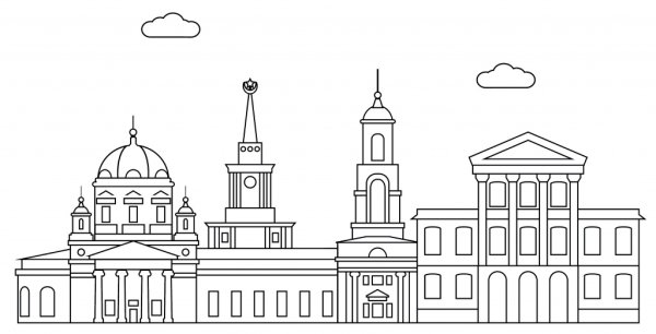 Памятник Екатеринбург вектор