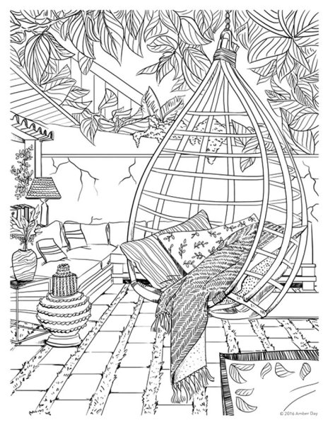 Раскраска антистресс путешествия