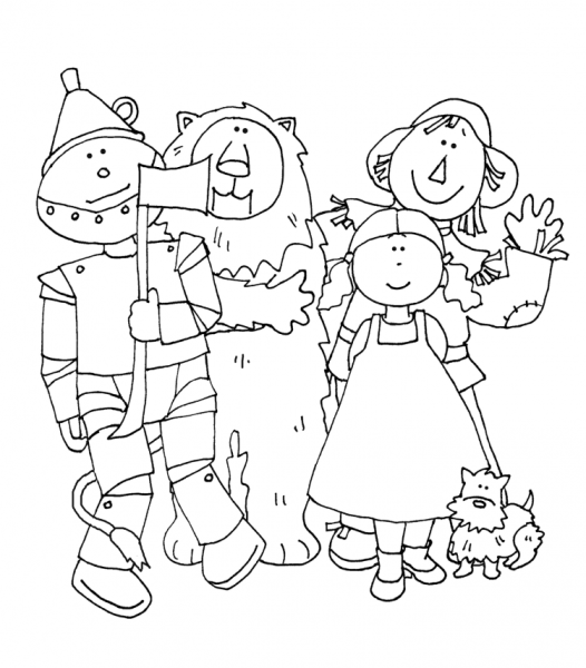 Раскраски для девочек волшебник изумрудного города