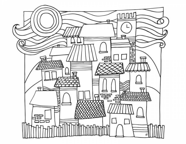 Раскраска "город"