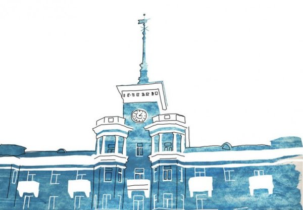 Шпиль Барнаул вектор