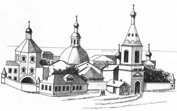 Свято-Троицкий монастырь Алатырь рисунки