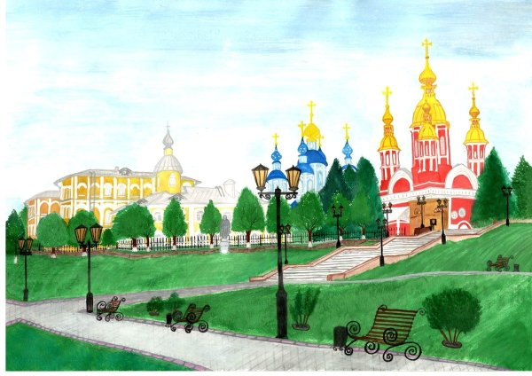 Город рисунок