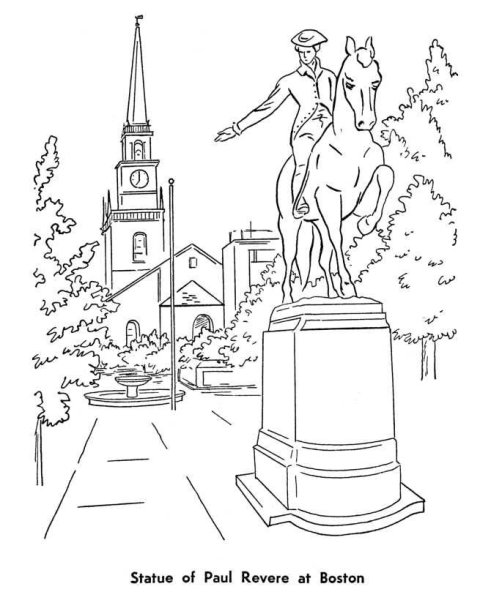 Памятник раскраска