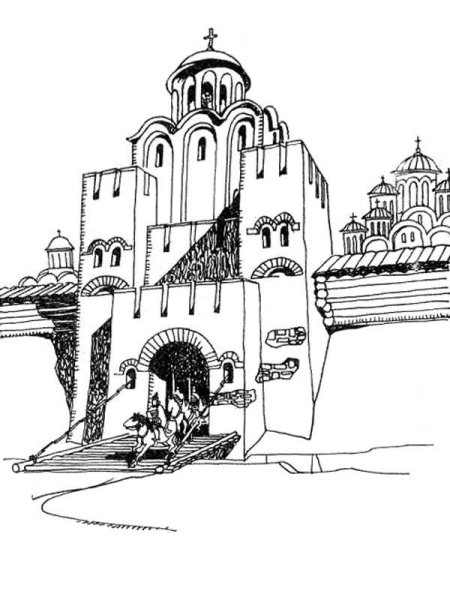 «Богатырские ворота» золотые ворота во Владимире