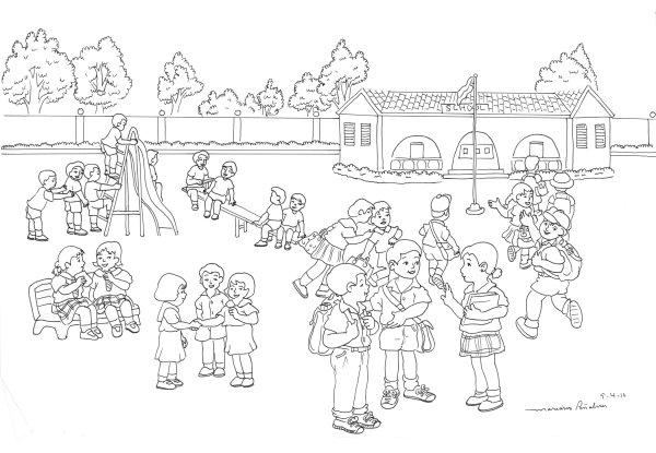 Раскраска детский садик