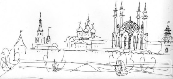 Казань раскраска