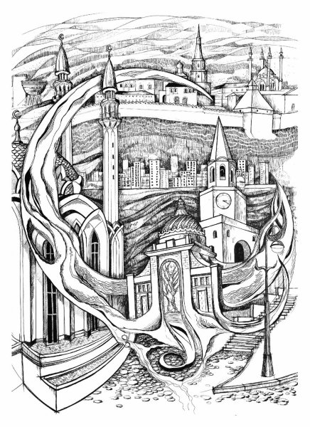 Казань иллюстрация