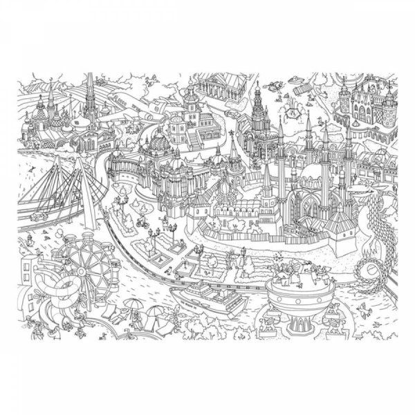 Казань раскраска для детей