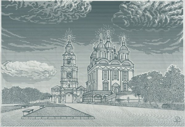 Зарисовки Кремля Астрахань