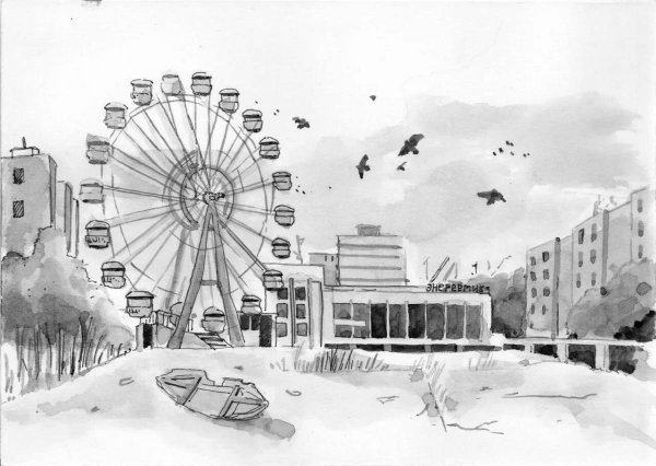 Чернобыль карандашом