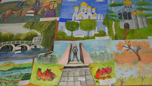 Детский рисунок ко Дню города Луганск