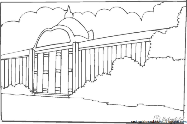 Раскраска достопримечательности Санкт-Петербурга для детей