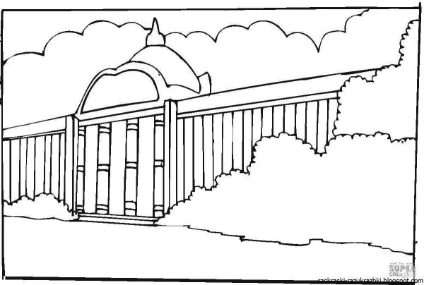Раскраска достопримечательности Санкт-Петербурга для детей