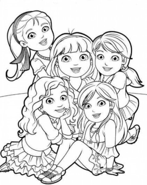 Разукрашки Даша и друзья