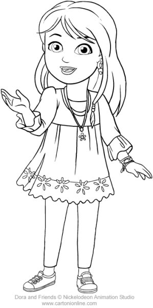 Даша путешественница взрослая раскраска