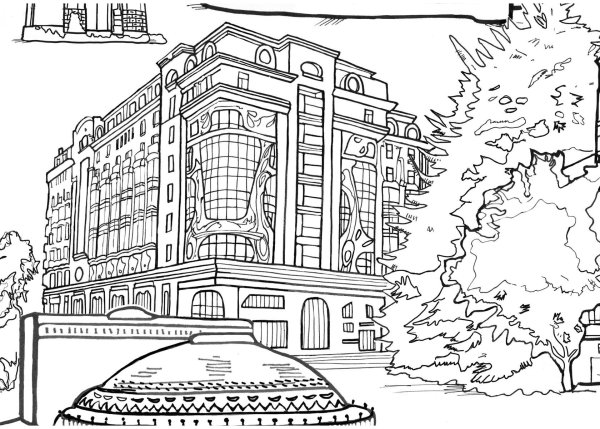 Город Новосибирск раскраска для детей