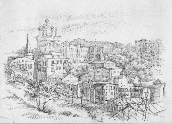 Киев в графике