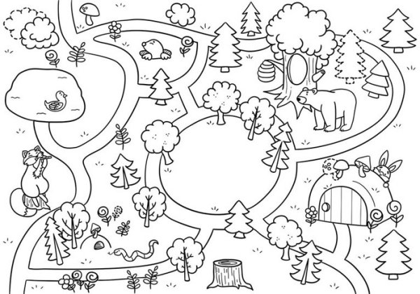 Карта раскраска