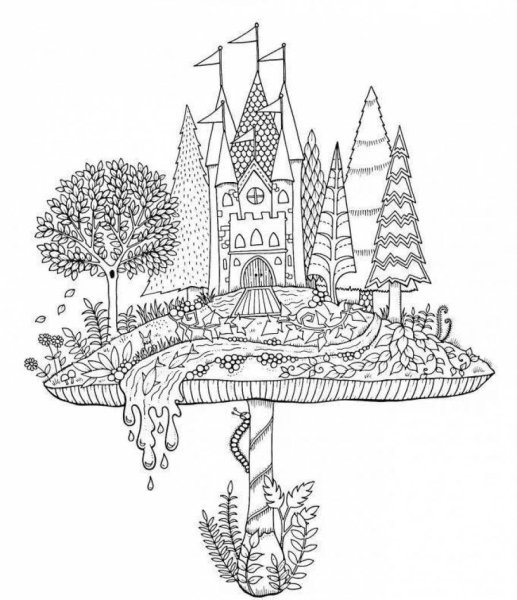 Зачарованный лес замок Джоанна