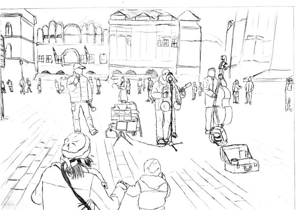 Наброски прохожих