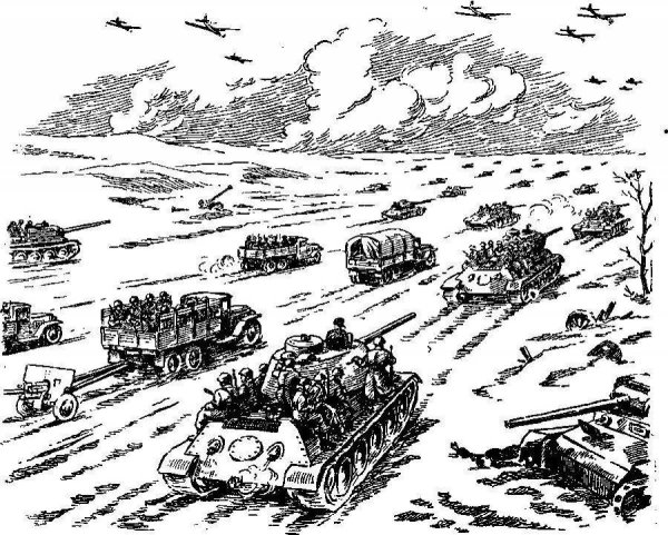 Раскраска танковое сражение под Прохоровкой