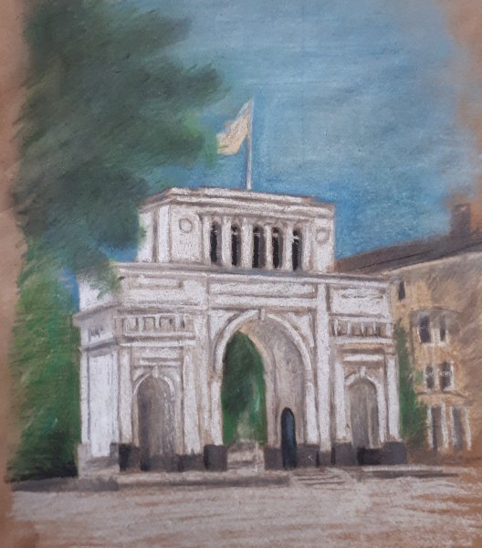 Архитектура города Ставрополя рисунки Тифлисские ворота