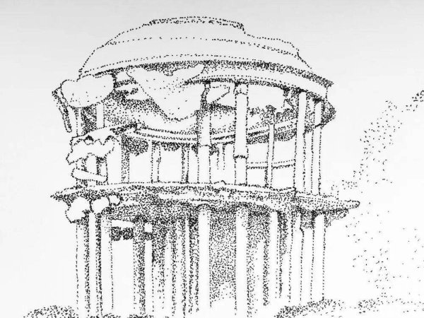 Ротонда Воронеж раскраска