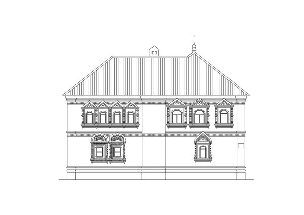 Дом воеводы Соликамск вектор