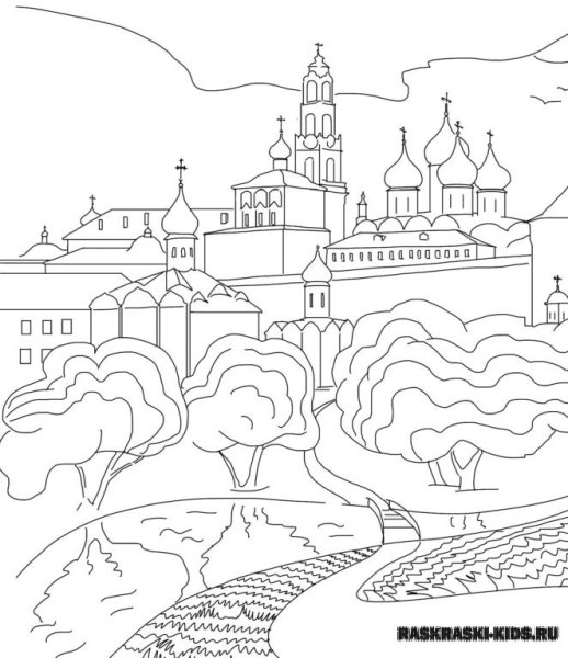 Россия раскраска для детей