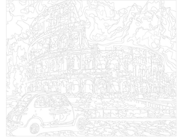 Картина по номерам трафарет