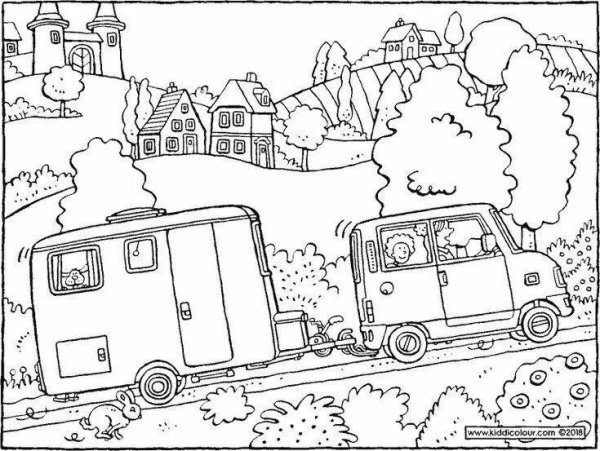 Путешествие раскраска для детей